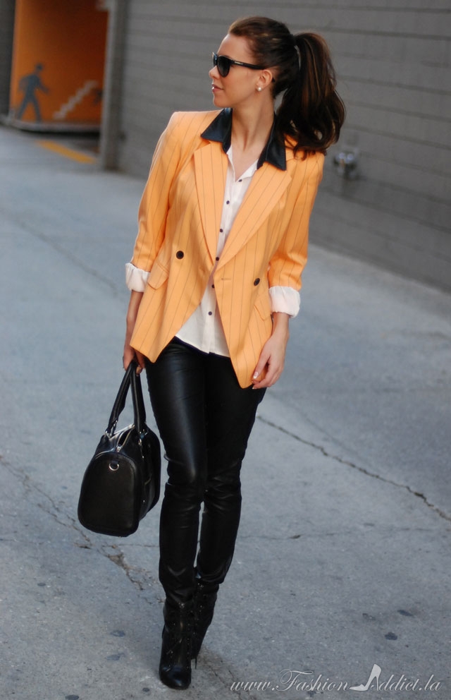 Orange and Black outfit