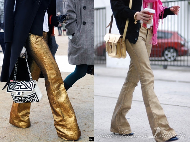 DIY gold Jeans