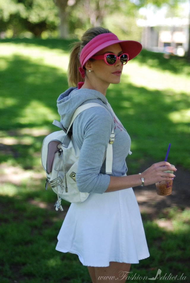 white coach backpack 