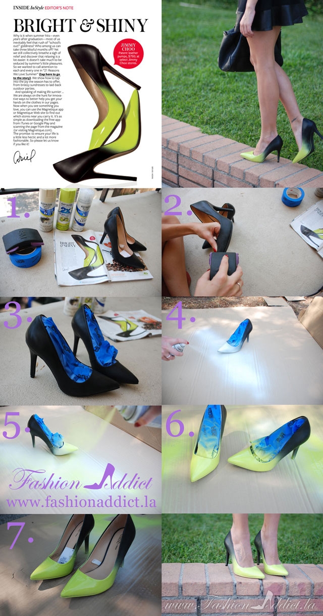 Jimmy Choo Ombre Shoes DIY