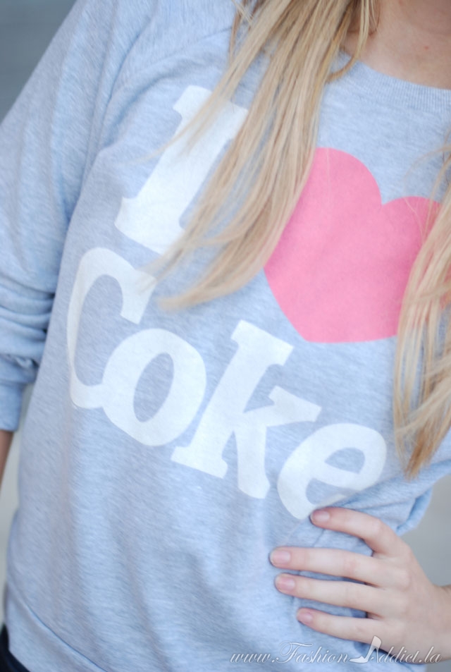 I heart coke sweatshirt