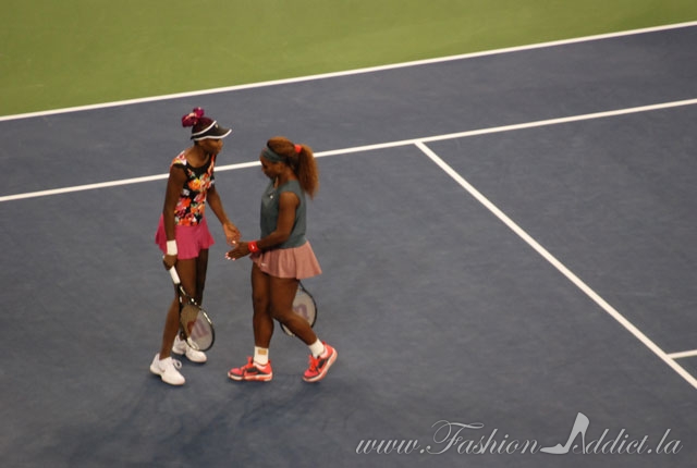 Venus and Serena Williams Playing at the US Open 2013