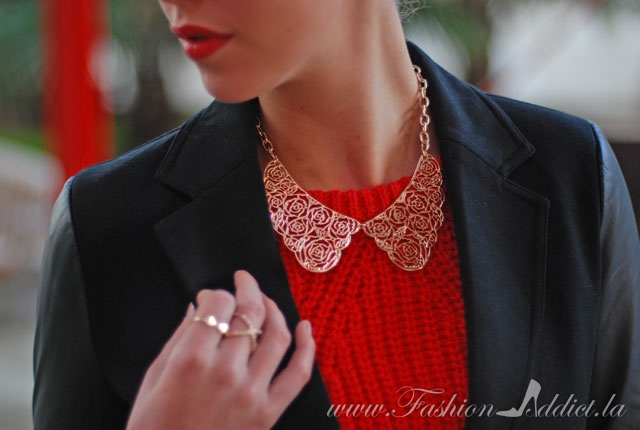 gold collar necklace