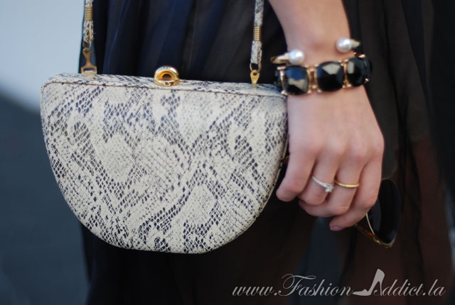 vintage snake print bag 