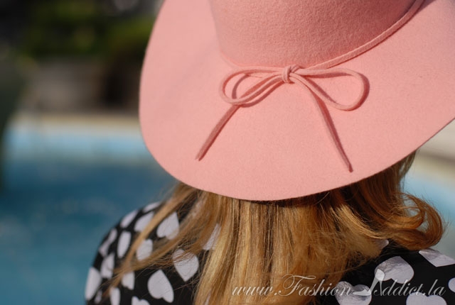 Pink Felt hat