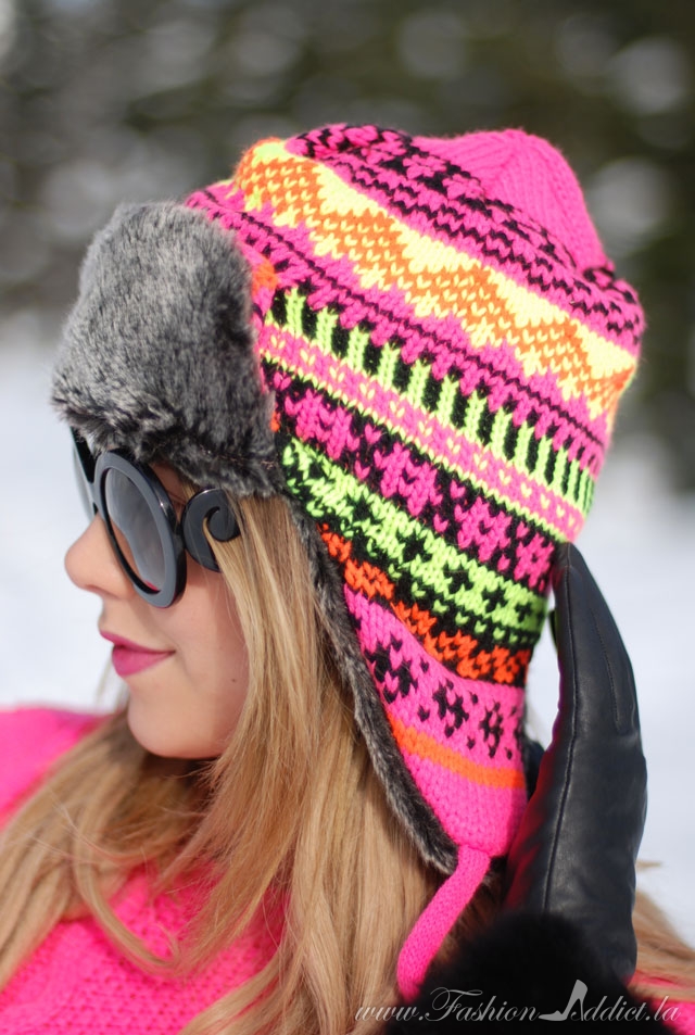 Winter neon hat 