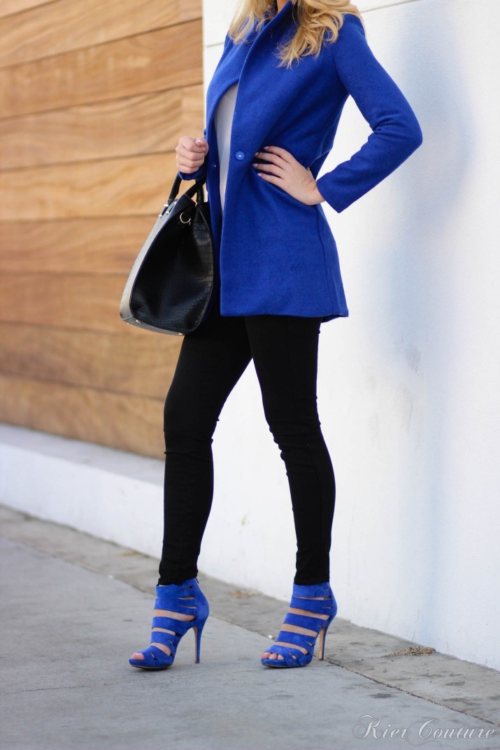 cobalt coat and heels