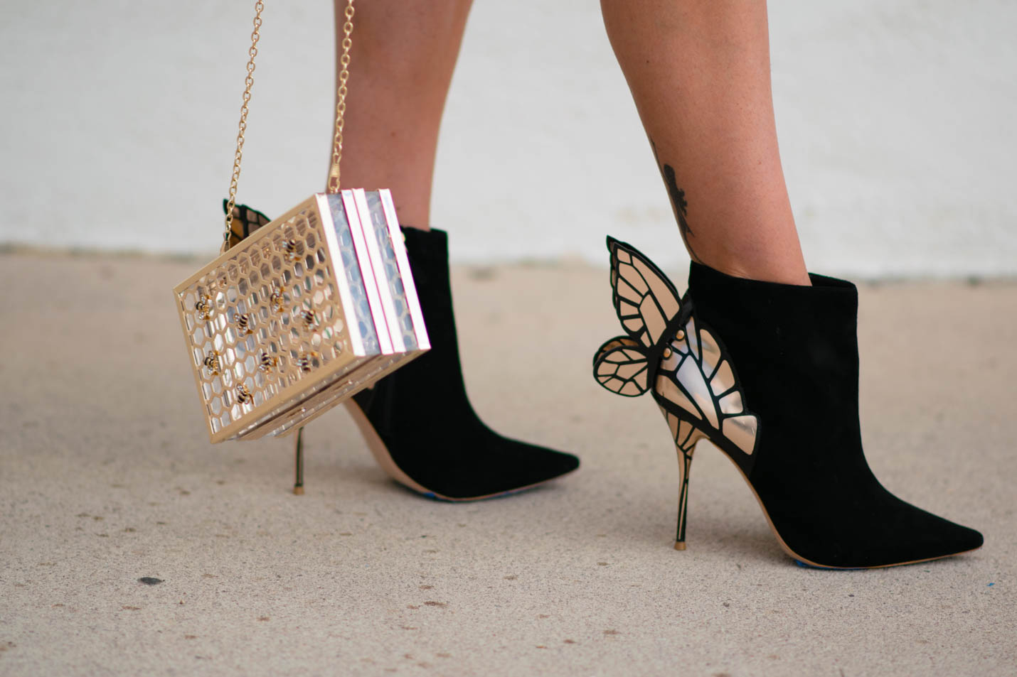 Sophia Webster butterfly booties