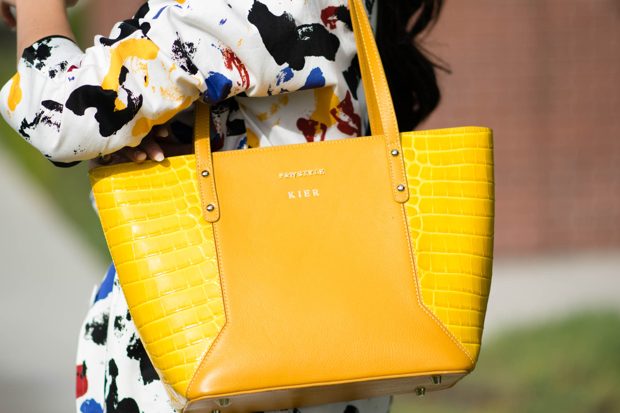 FW Style yellow tote