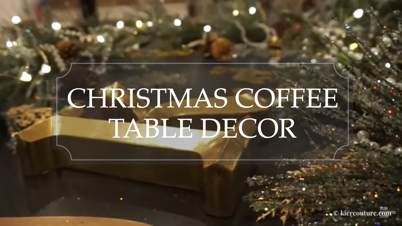 Holiday coffee table decor
