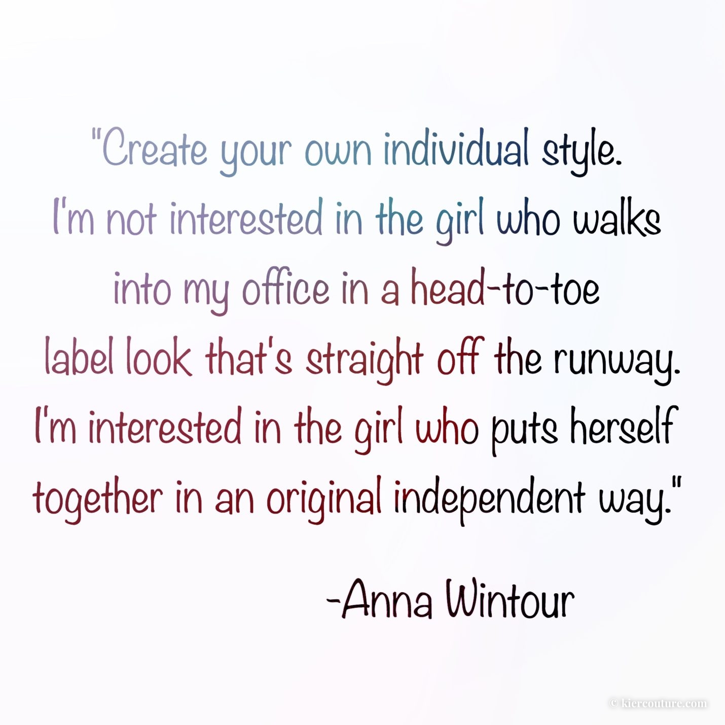 anna wintour individual style quote