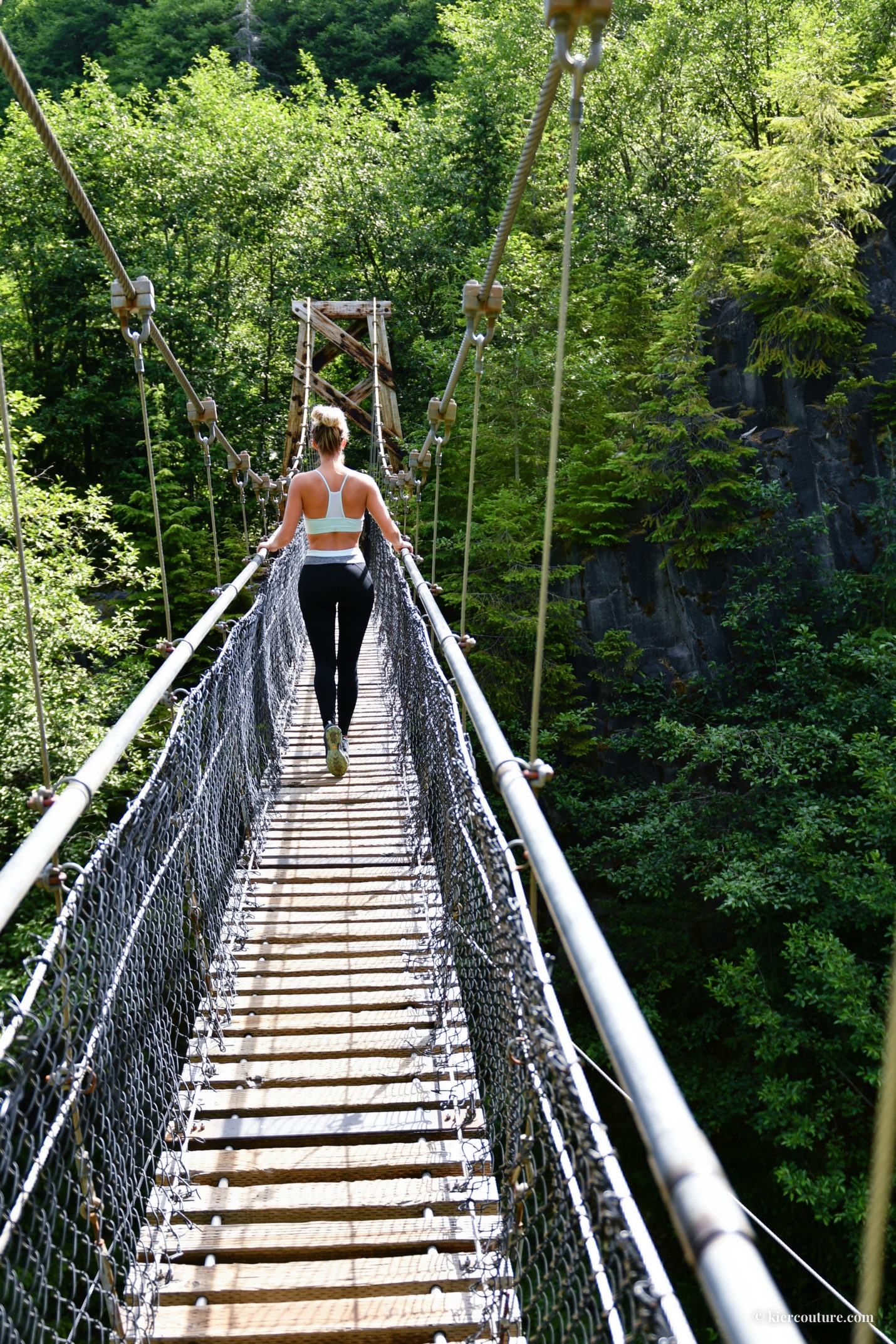 lava canyon suspension bridge