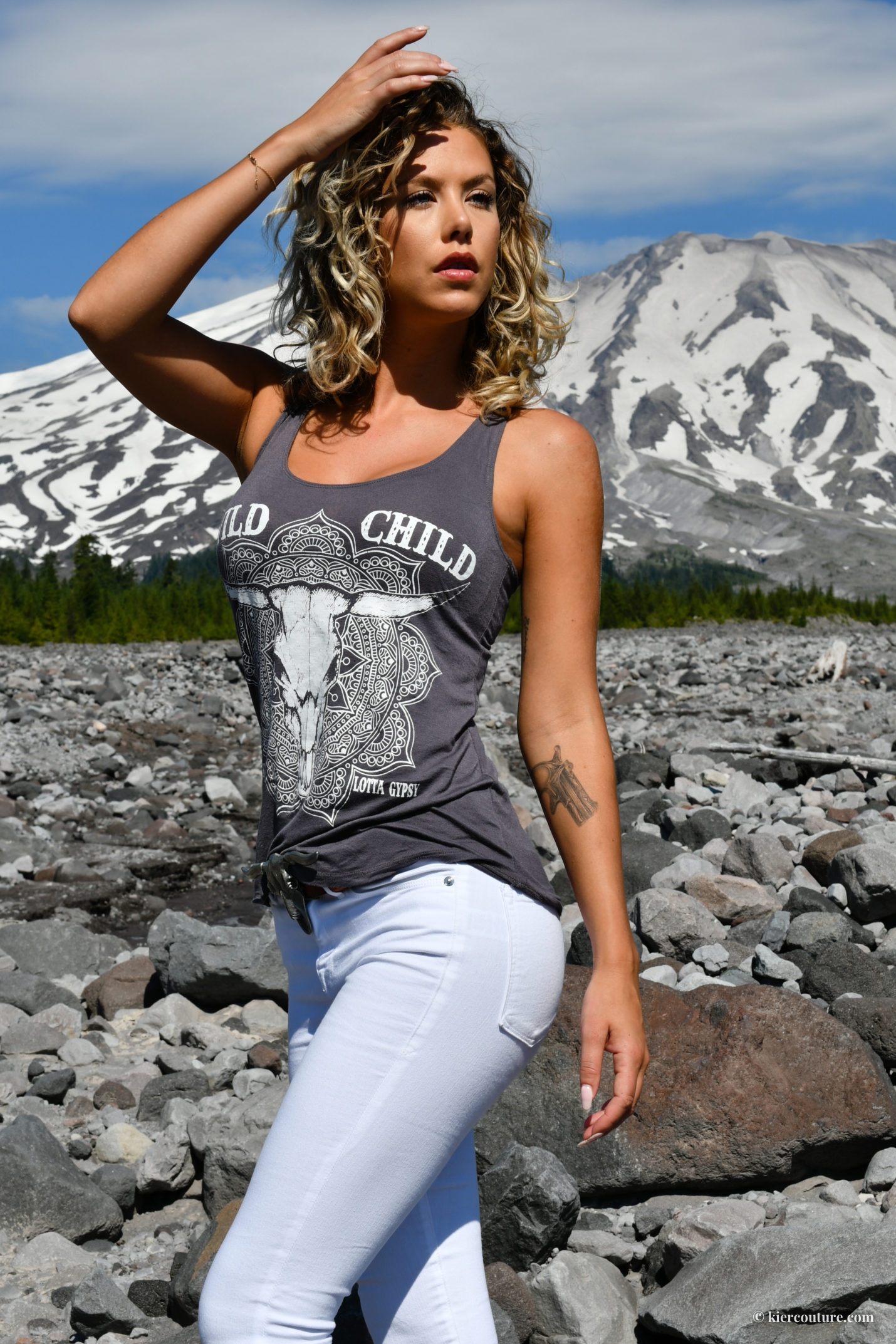 Kier Mellour at Mount Saint Helens