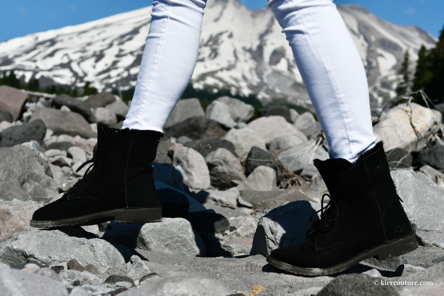 UGG Quincy boot in black at Mount St Helens