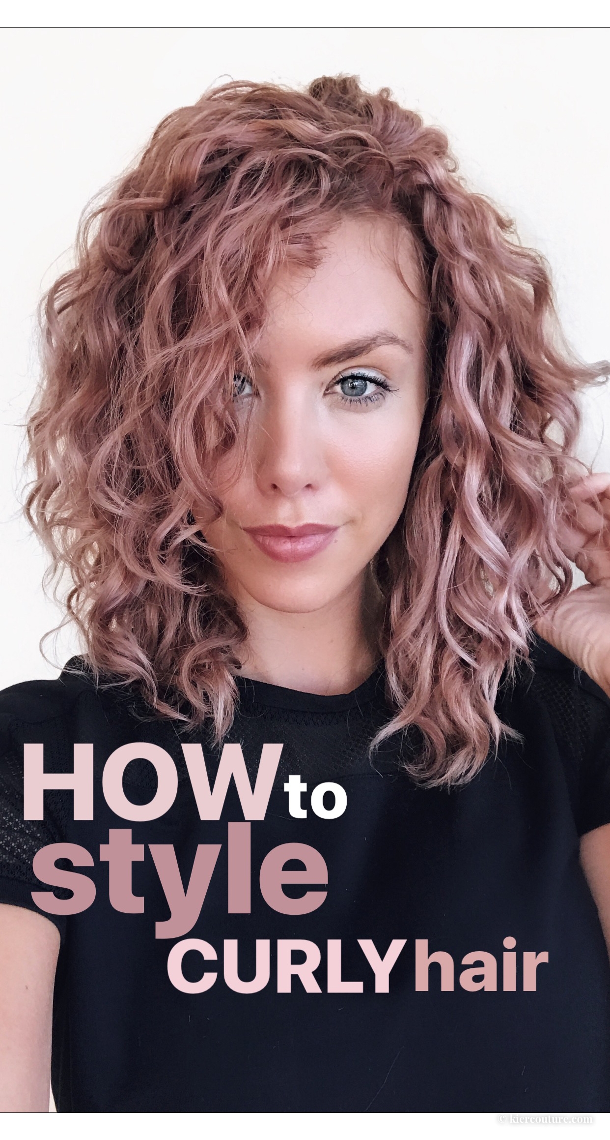 how to style curly hair