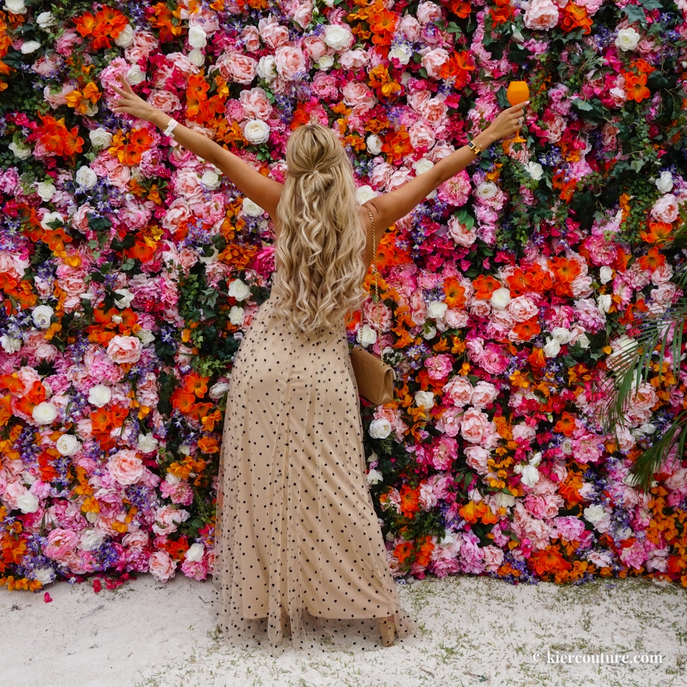 Kier Mellour at Veuve Cliquot Rosé garden 2018 Carnaval