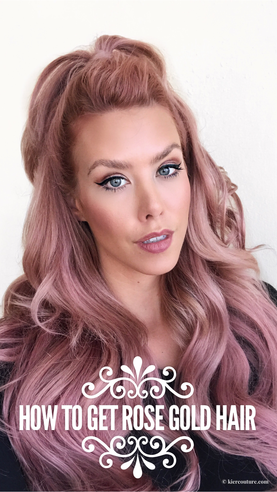 how to get rose gold hair