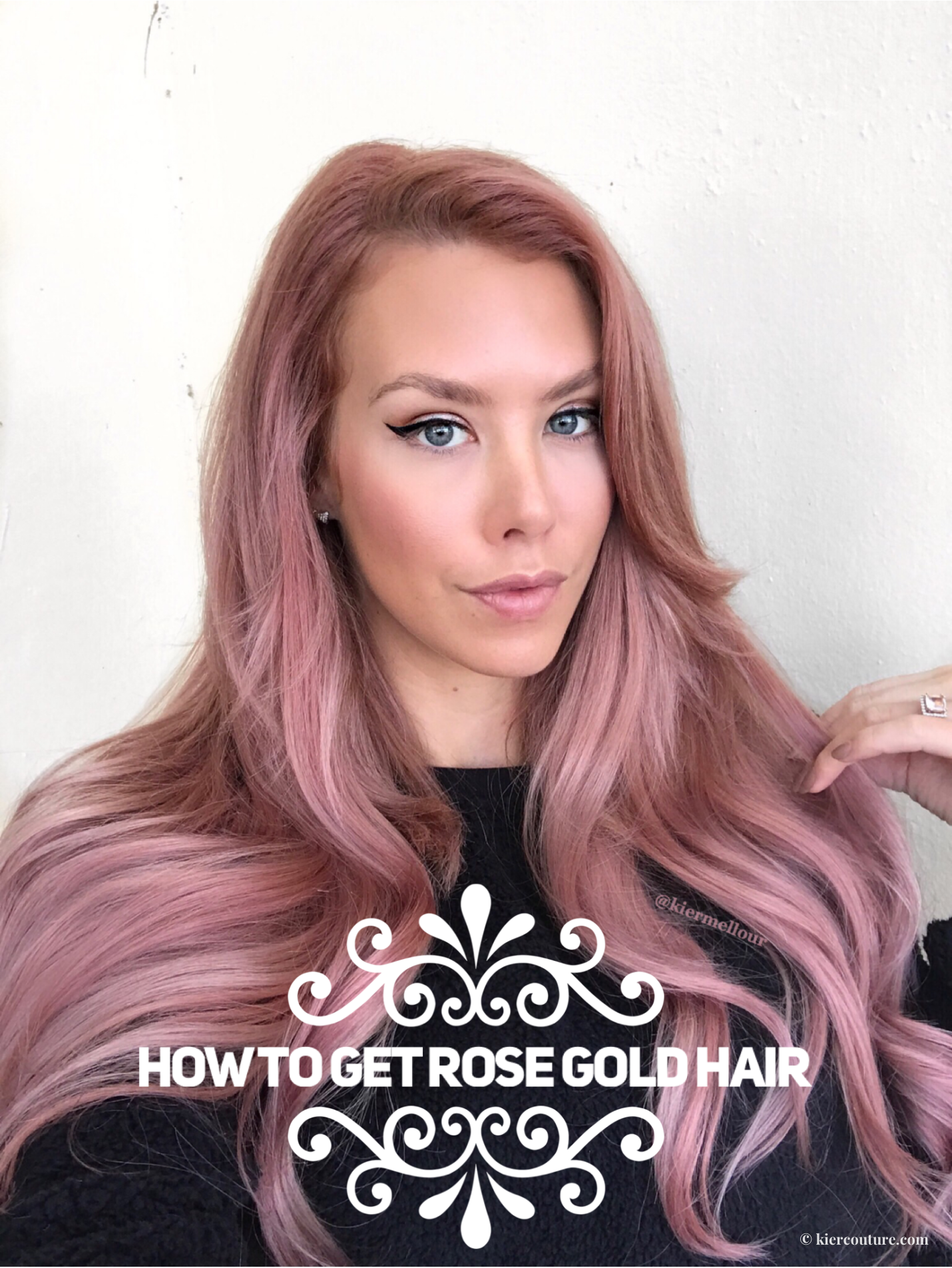 how to get rose gold hair