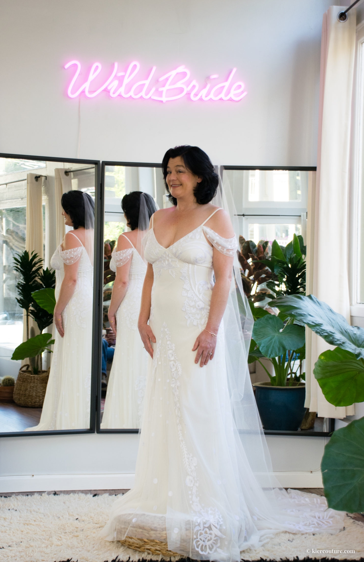 Tara Wilkins wedding dress fitting at wild bride SF