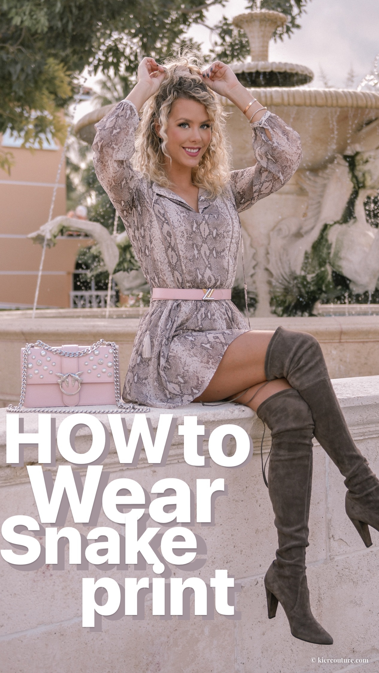 How to style snake print