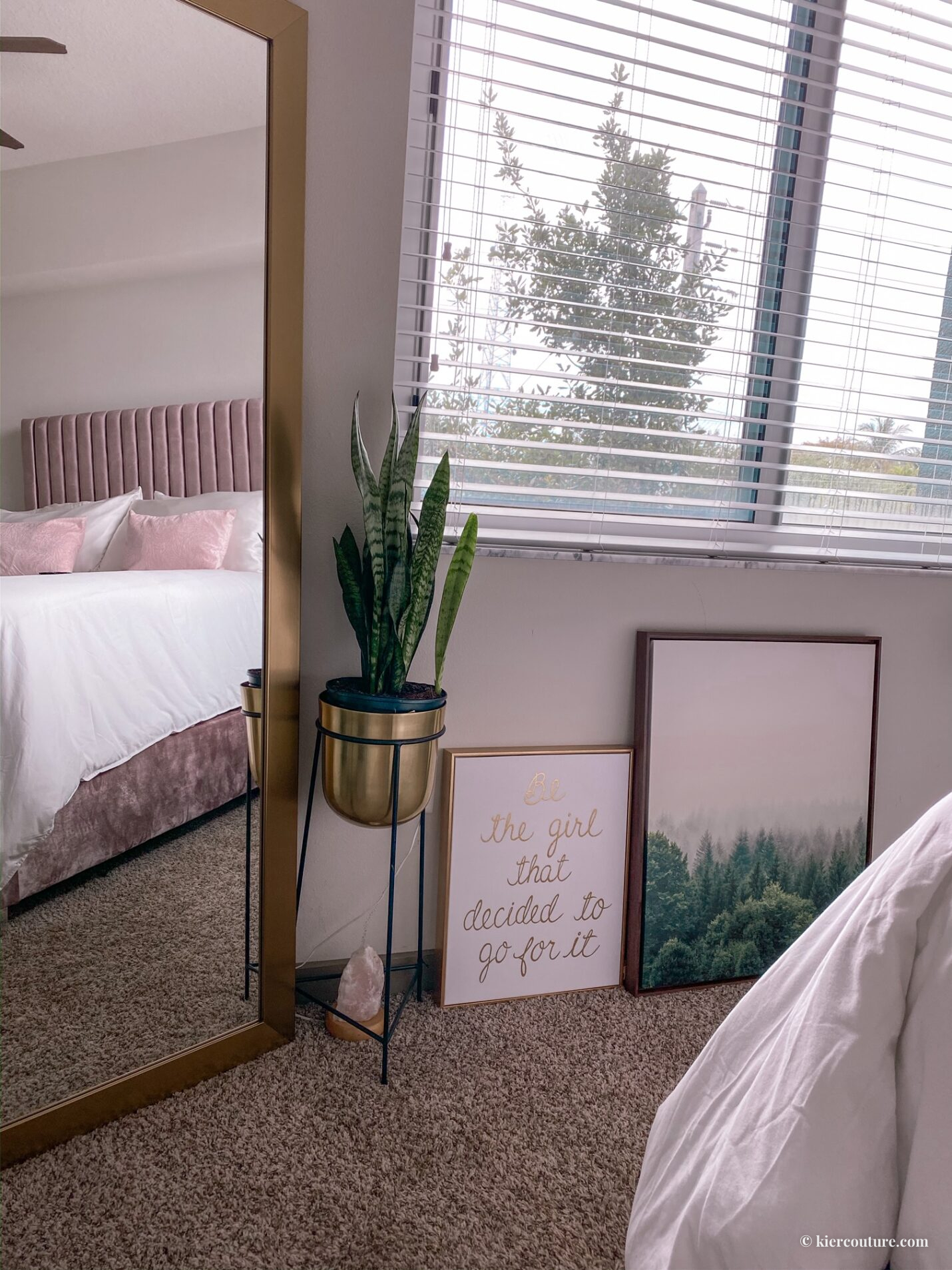 earthy glam bedroom